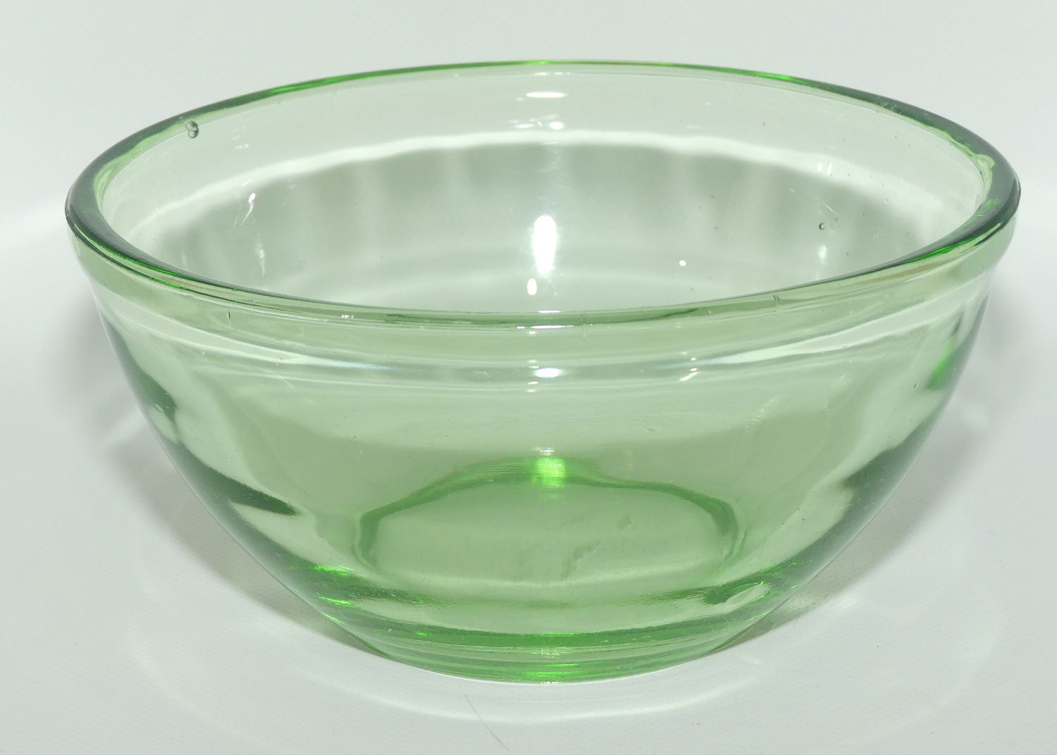 Green Depression Glass mixing bowl | 20cm diam