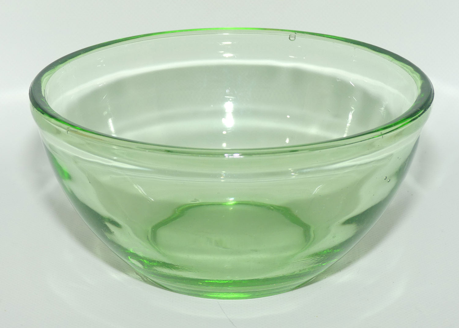 Green Depression Glass mixing bowl | 20cm diam