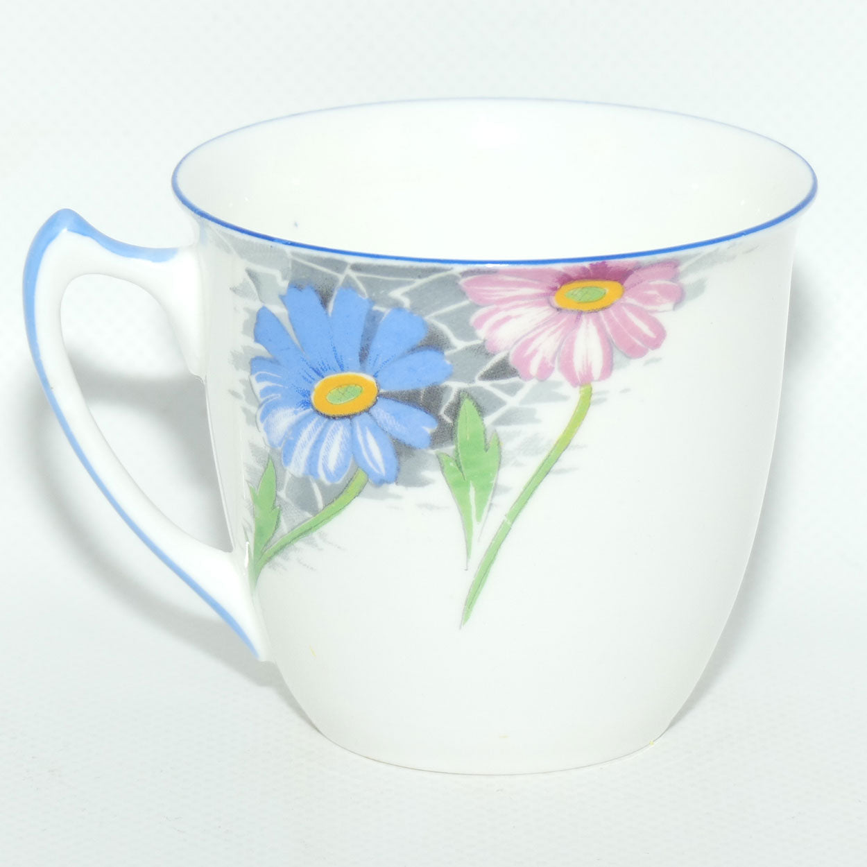 Shelley Strand shape Blue and Pink Daisy pattern trio | Z12216
