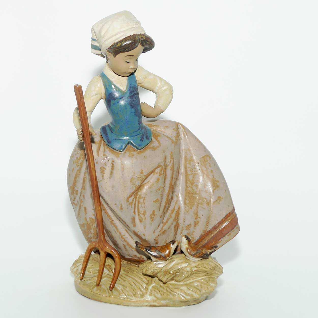 Lladro figure Sharing the Harvest (Gres) #2179