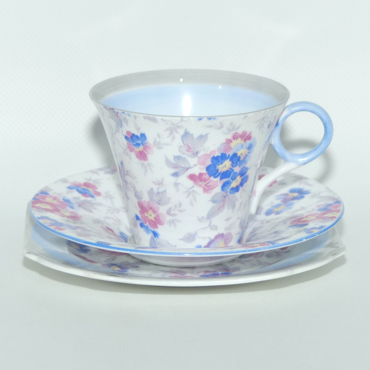 Shelley Regent shape Davies Pink Blue and Grey trio | 2188