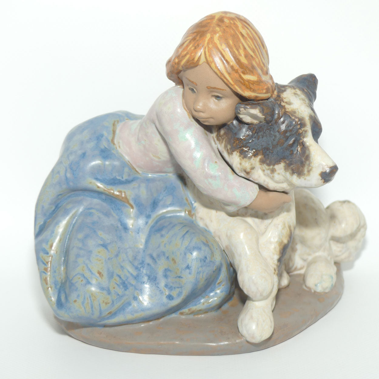 Lladro figure A Big Hug | Girl and Dog | Gres | #2200