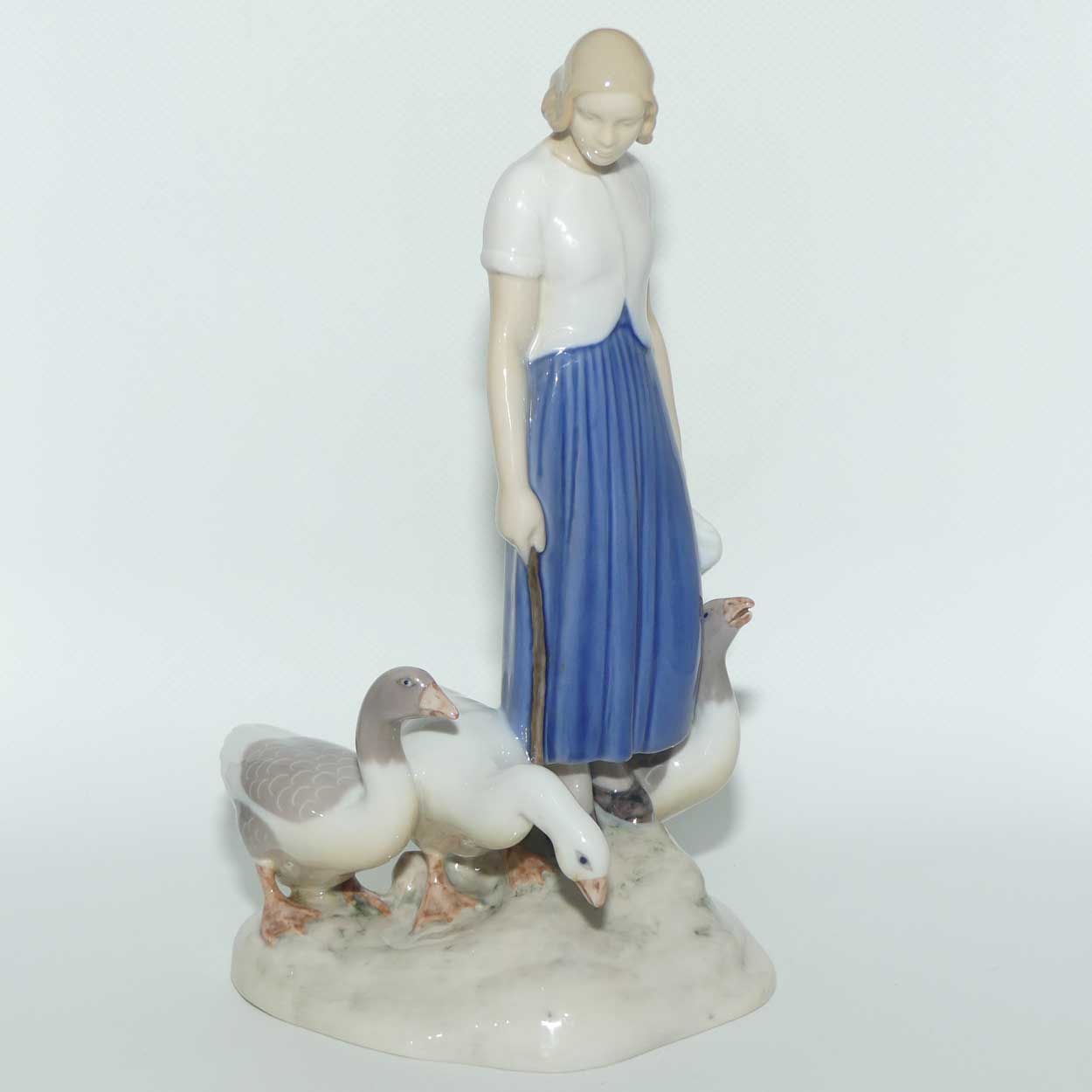 Bing and Grondahl figure | Farm Girl with Geese | #2254