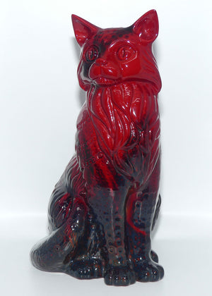 #2269 Royal Doulton Flambe Cat Seated | Style Two