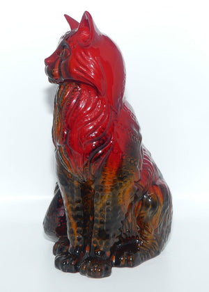 #2269 Royal Doulton Flambe Cat Seated | Style Two