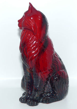 #2269 Royal Doulton Flambe Cat Seated | Style Two