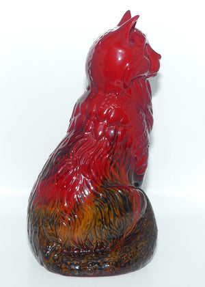 #2269 Royal Doulton Flambe Cat Seated | Style Two