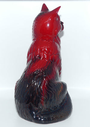 #2269 Royal Doulton Flambe Cat Seated | Style Two