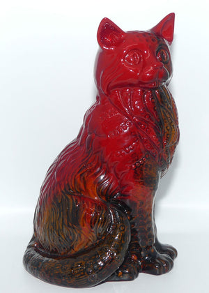 #2269 Royal Doulton Flambe Cat Seated | Style Two