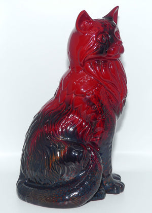 #2269 Royal Doulton Flambe Cat Seated | Style Two