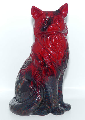 #2269 Royal Doulton Flambe Cat Seated | Style Two