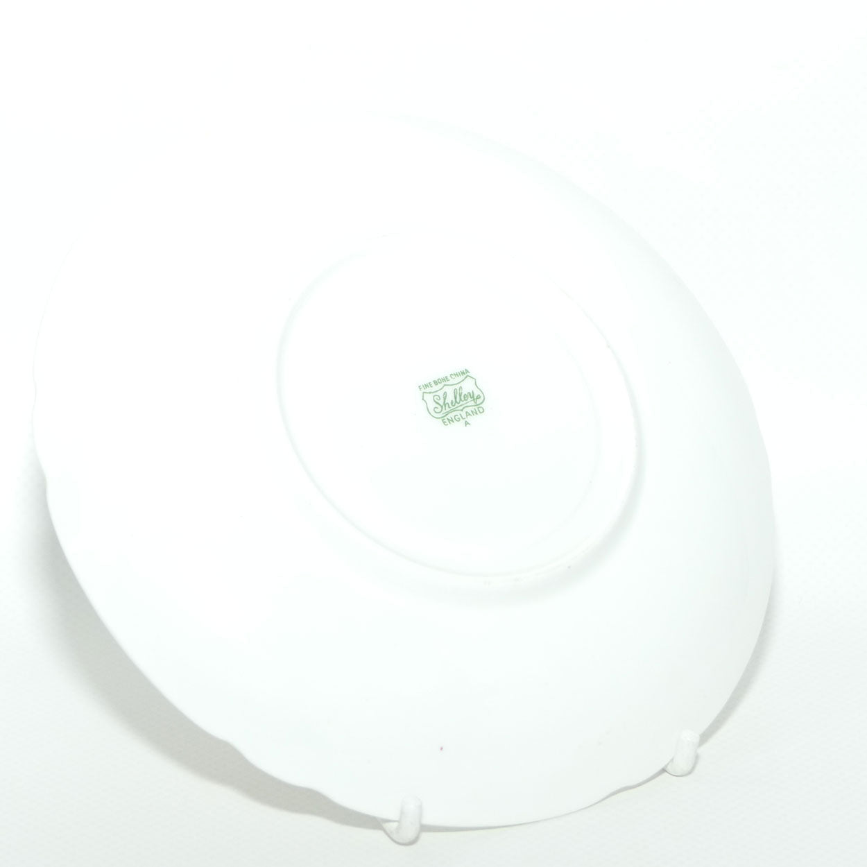 Shelley Ripon shape Hulmes Dresden and Roses pattern trio | Green | 2302