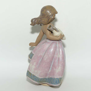 Lladro figure Peasant Girl | Pink | with Urn | #2332