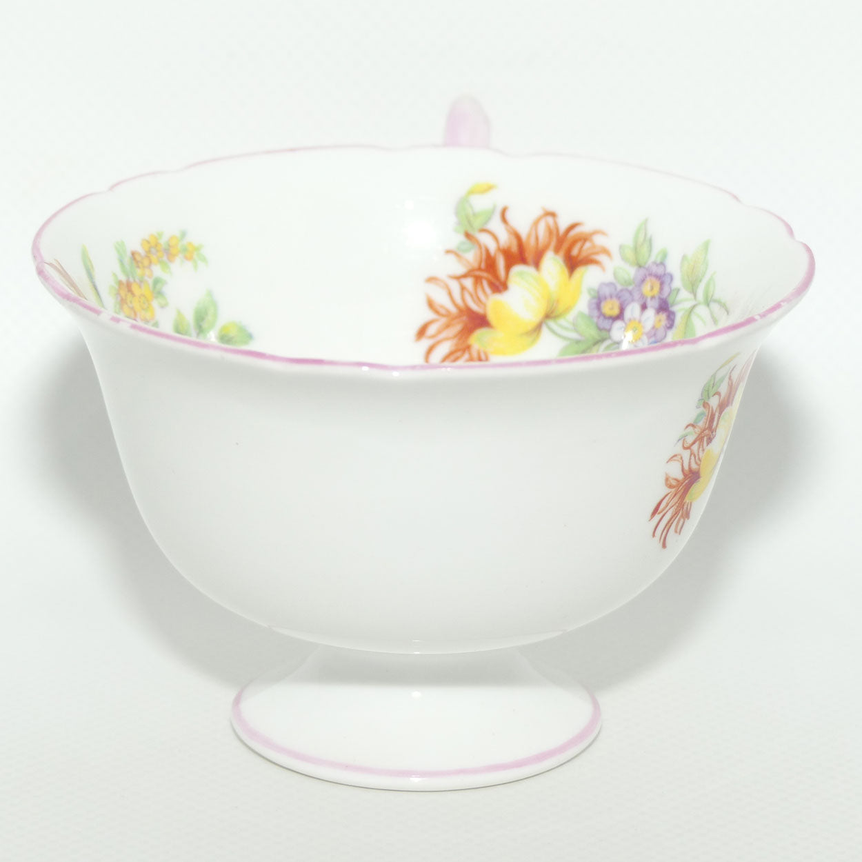 Shelley Gainsborough shape Davies Tulip tea cup | Pink trim