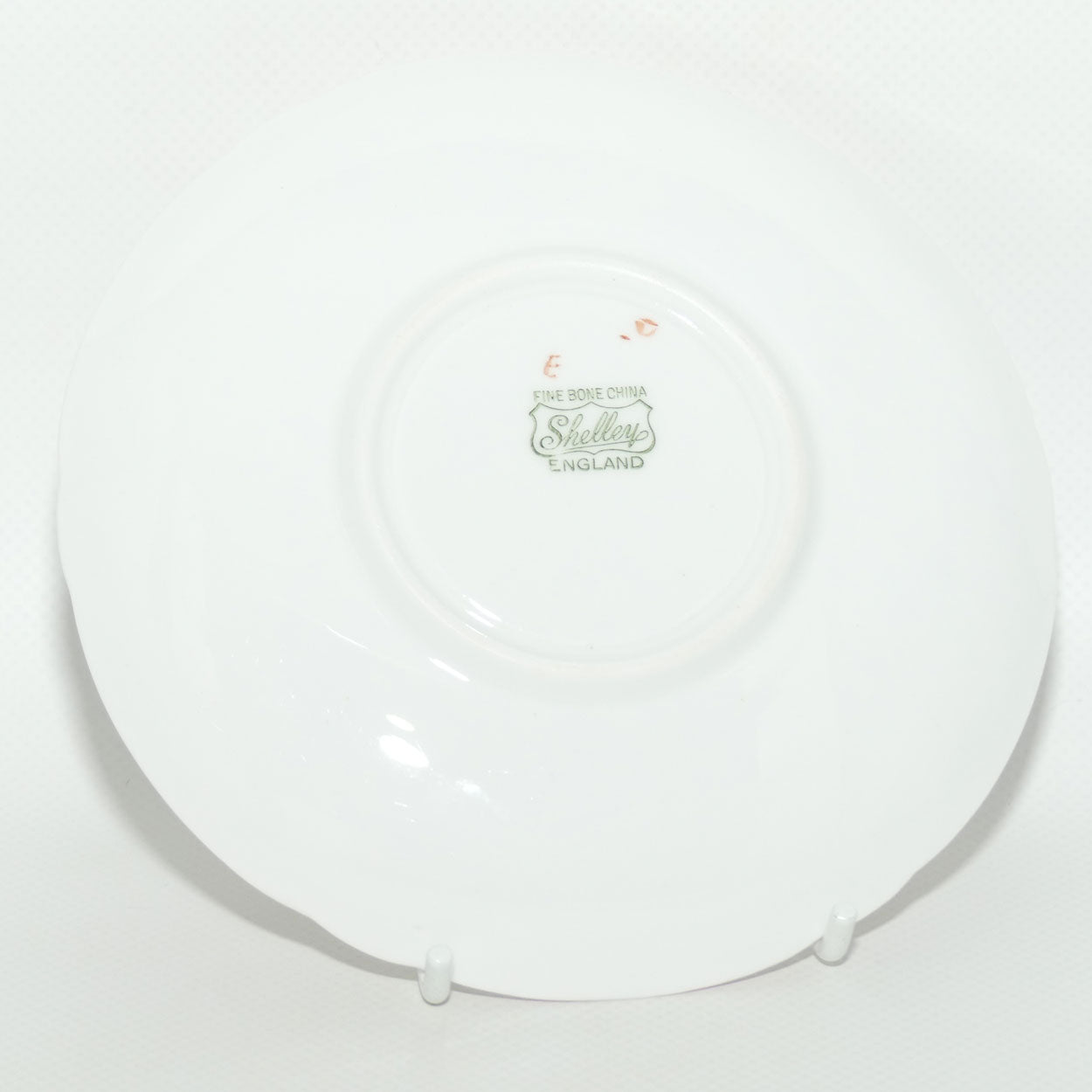 Shelley Butchers Rose Spray saucer and plate | Pink trim | 2338