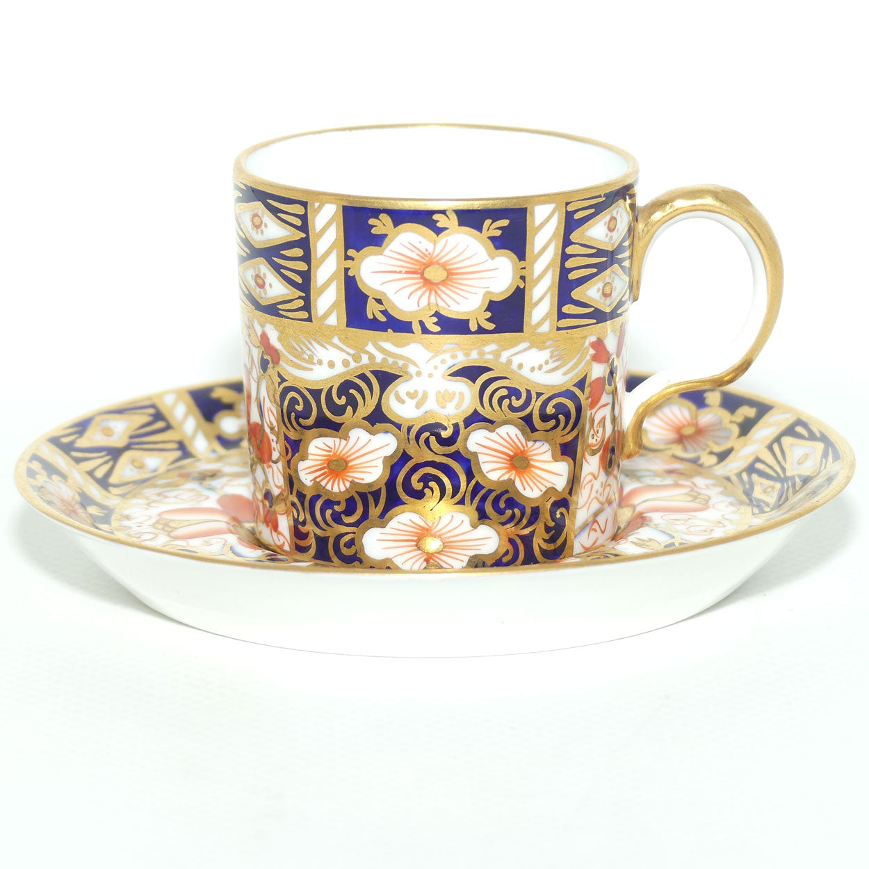 Royal Crown Derby Traditional Imari demi tasse coffee duo #1 | c.1913