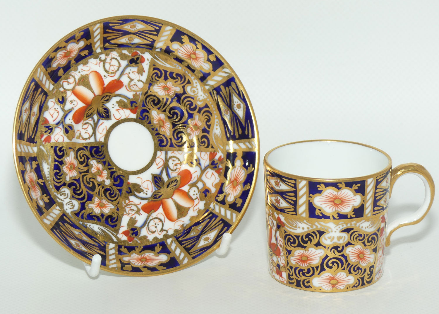 Royal Crown Derby Traditional Imari demi tasse coffee duo #1 | c.1913