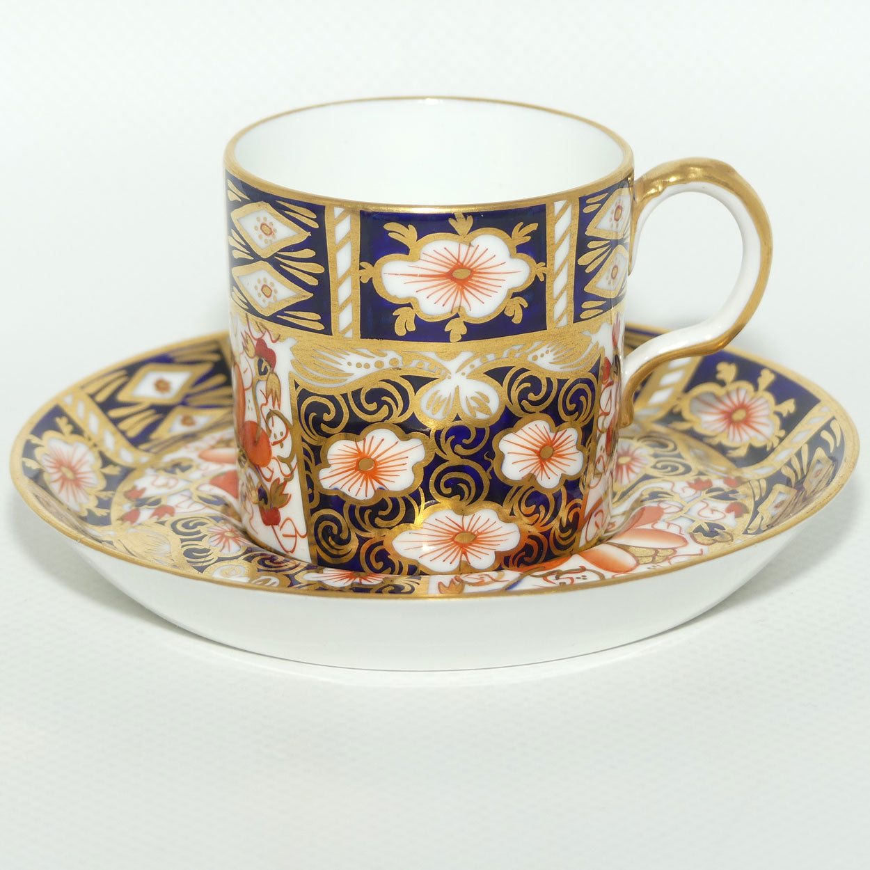 Royal Crown Derby Traditional Imari demi tasse coffee duo #2 | c.1912