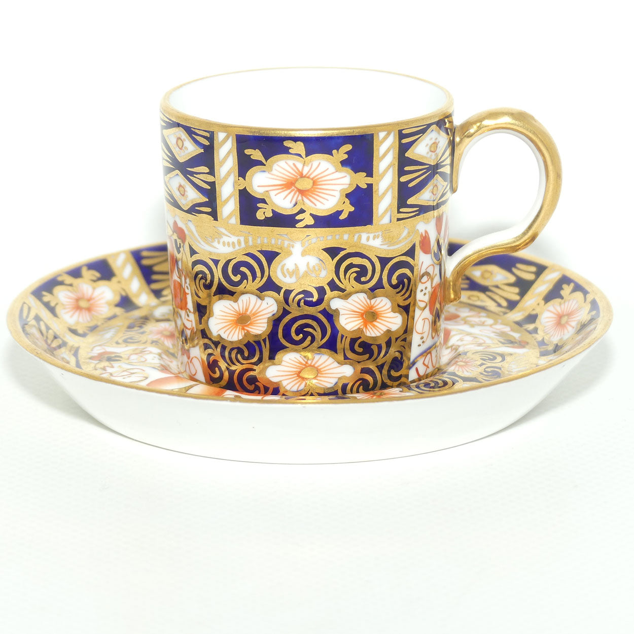 Royal Crown Derby Traditional Imari demi tasse coffee duo #3 | c.1913