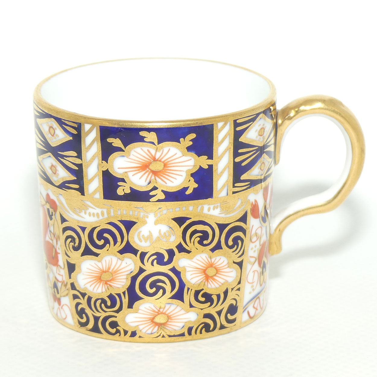 Royal Crown Derby Traditional Imari demi tasse coffee duo #3 | c.1913