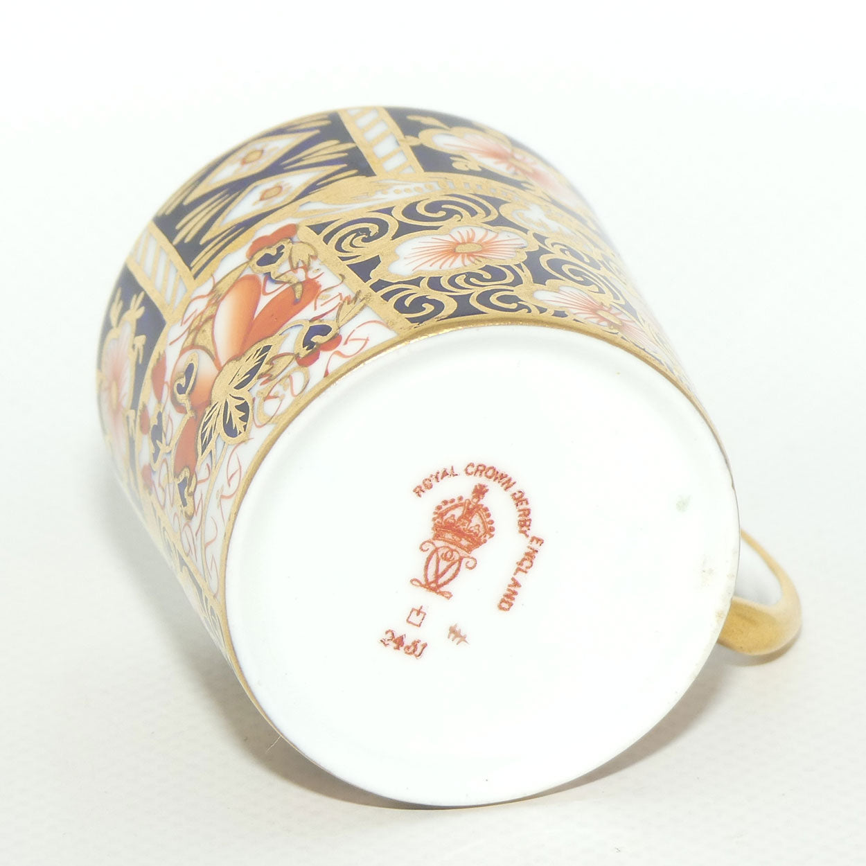 Royal Crown Derby Traditional Imari demi tasse coffee duo #3 | c.1913