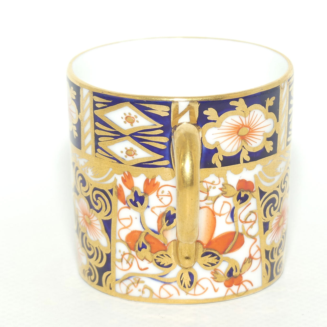 Royal Crown Derby Traditional Imari demi tasse coffee duo #4 | c.1913