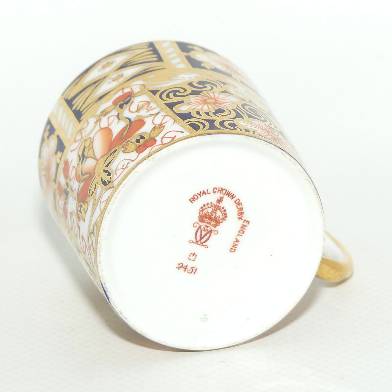 Royal Crown Derby Traditional Imari demi tasse coffee duo #4 | c.1913