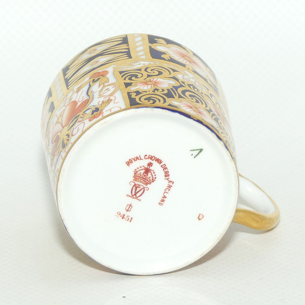 Royal Crown Derby Traditional Imari demi tasse coffee duo #5 | c.1914 - 1916