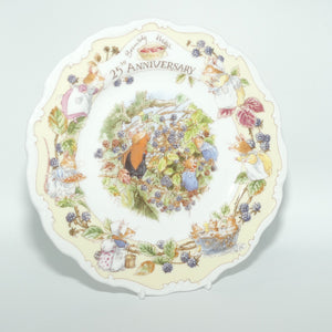 Royal Doulton Brambly Hedge Giftware | Lord Woodmouse | 25th Anniversary plate | 21cm