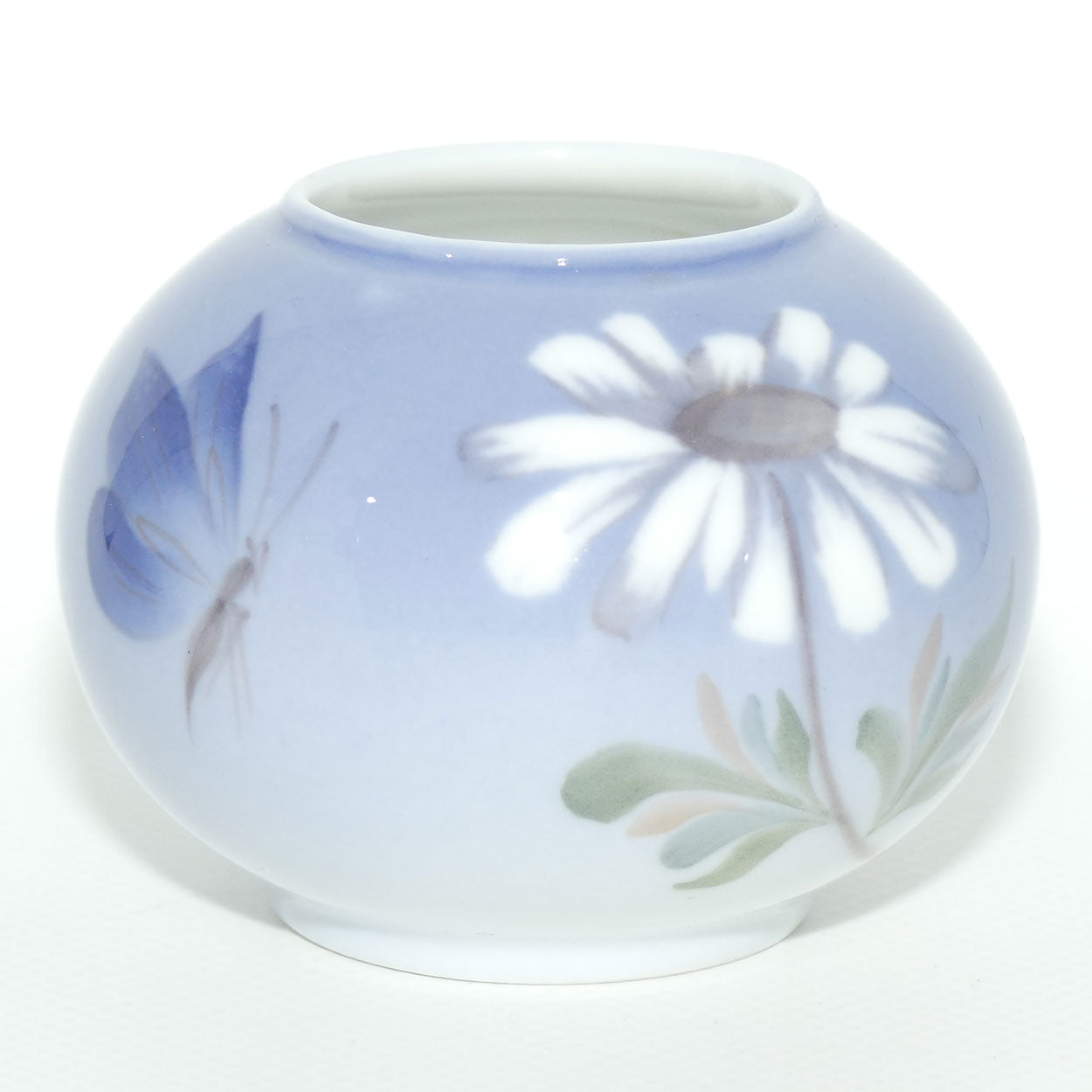 Royal Copenhagen vase | Butterfly and Daisy | #2688
