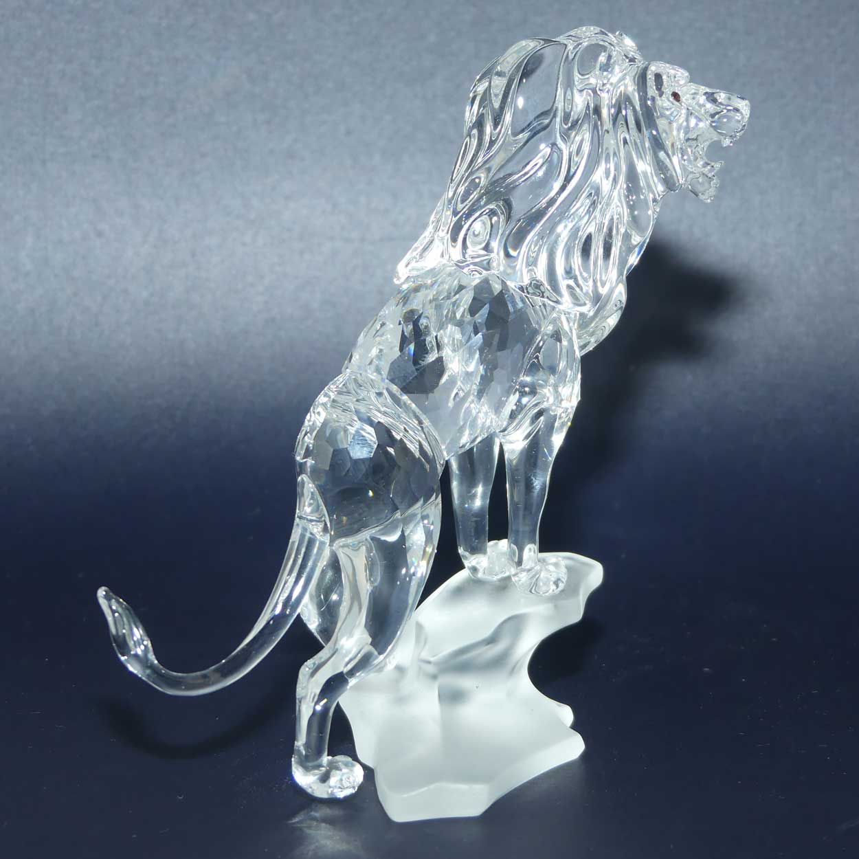 Swarovski Crystal #269377 | Lion on a Rock | boxed
