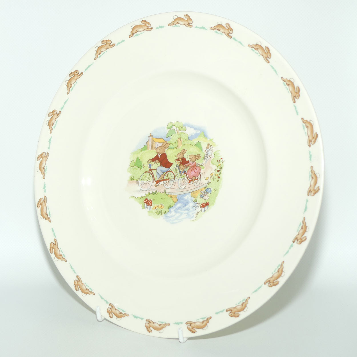 Royal Doulton Bunnykins Tableware Cycle Ride plate | 27cm