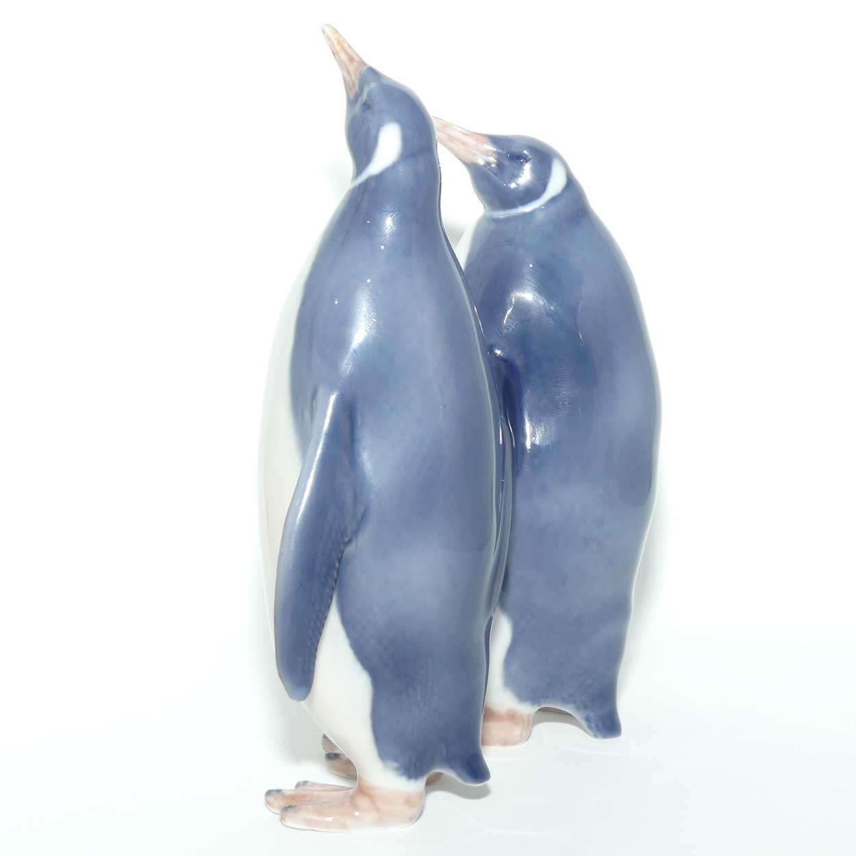 Royal Copenhagen figure 2918 | Pair of Emporer Penguins | Two Penguins Standing