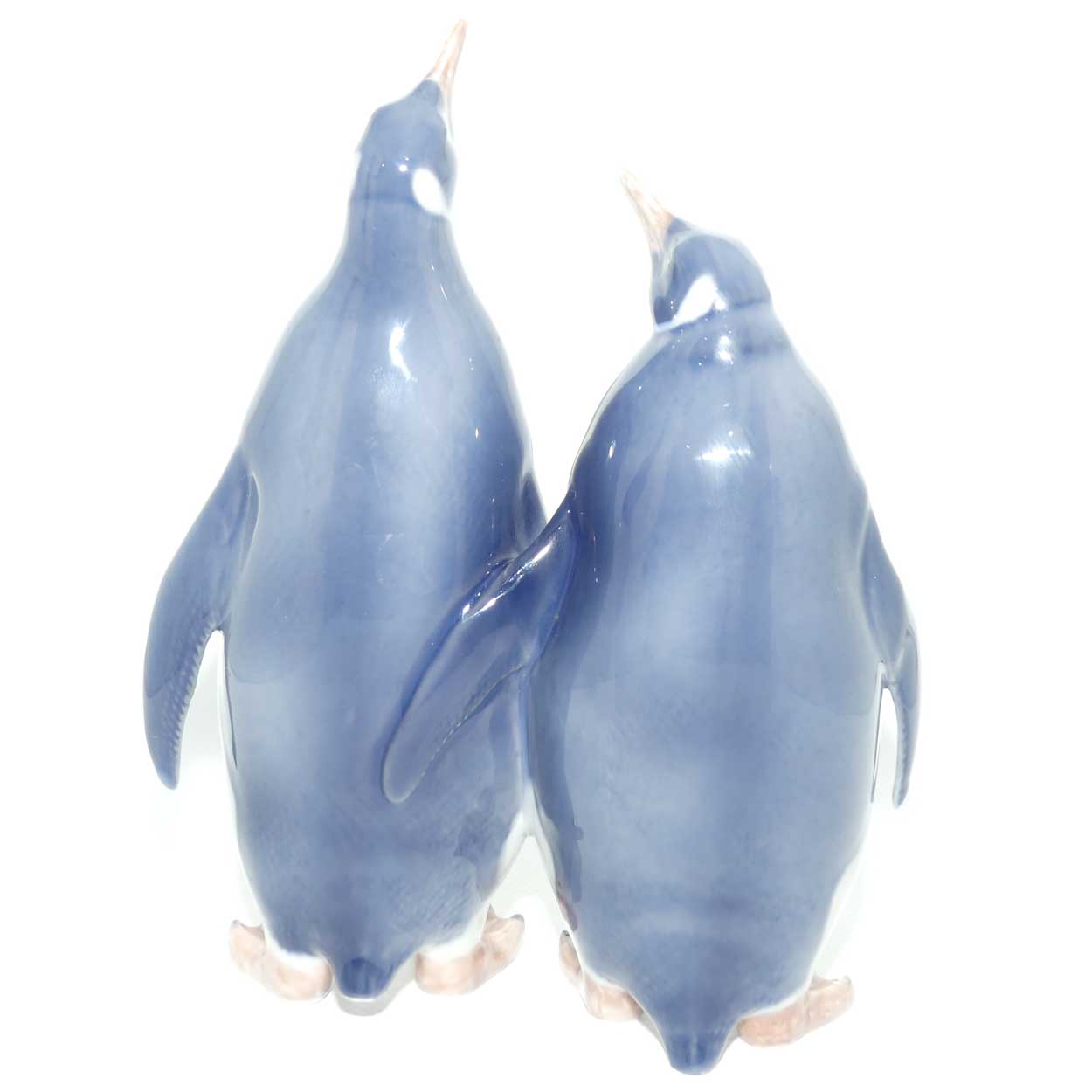 Royal Copenhagen figure 2918 | Pair of Emporer Penguins | Two Penguins Standing