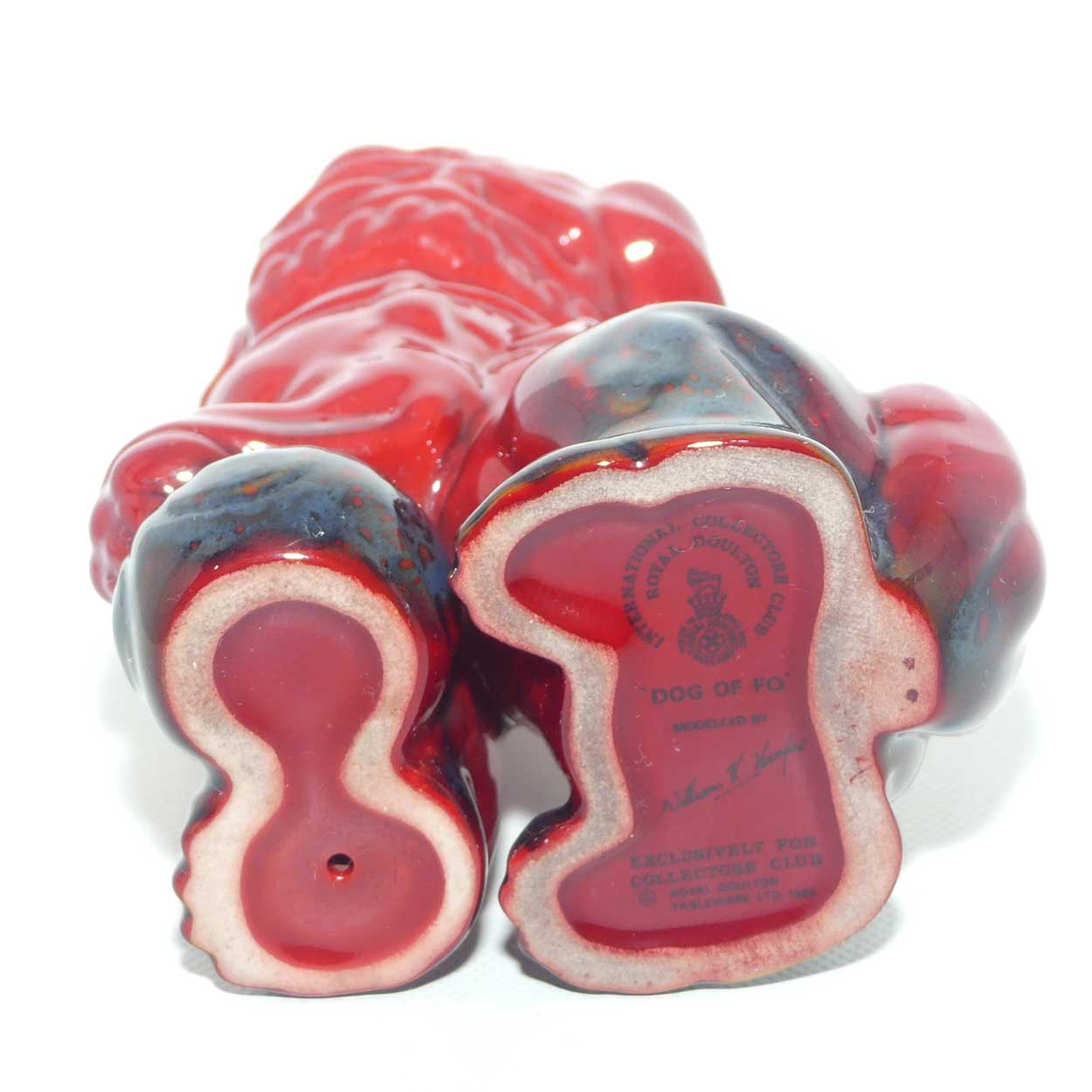 #2957 Royal Doulton Flambe Dog of Fo | Flambe Glaze 