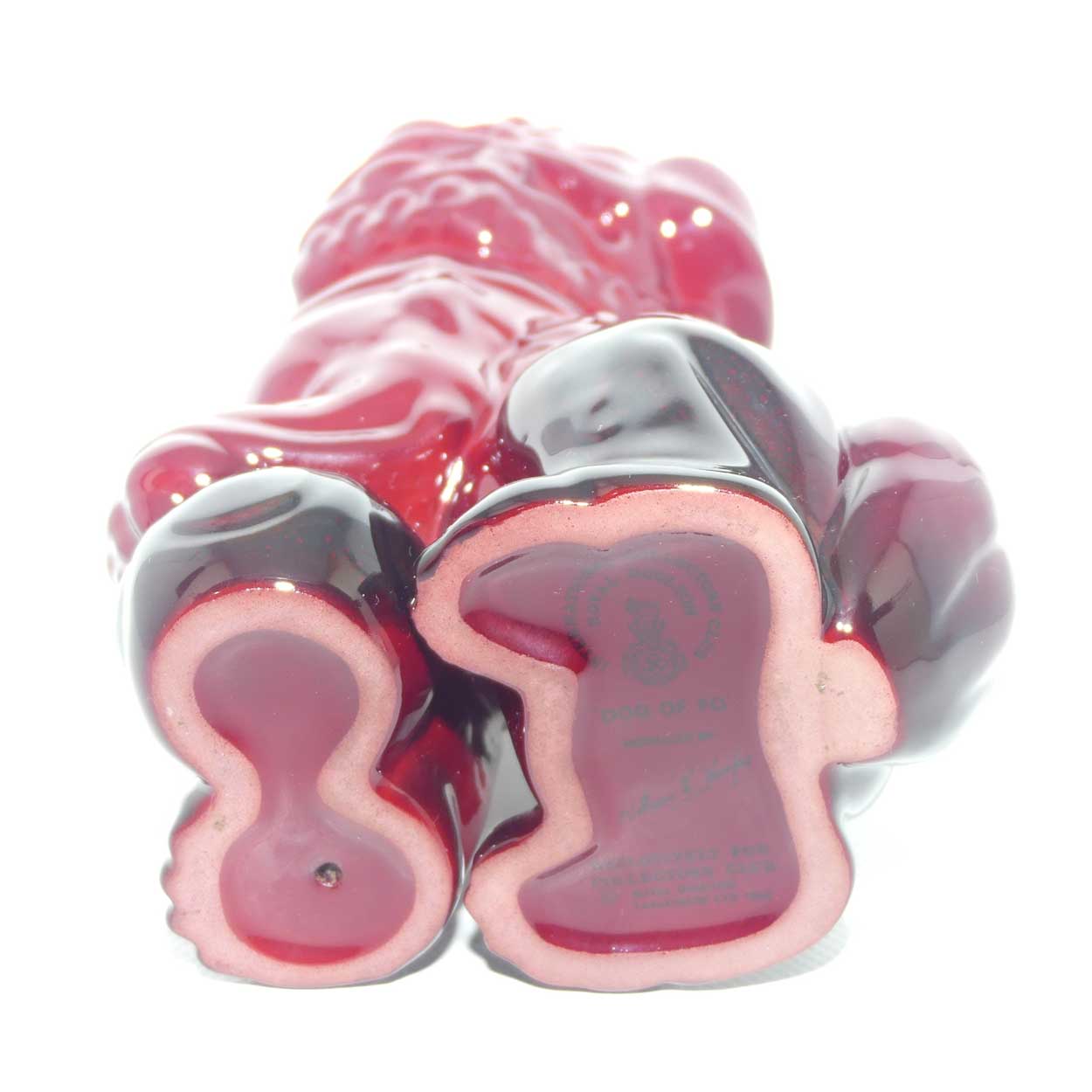 #2957 Royal Doulton Flambe Dog of Fo | RDICC exclusive | Rich Red