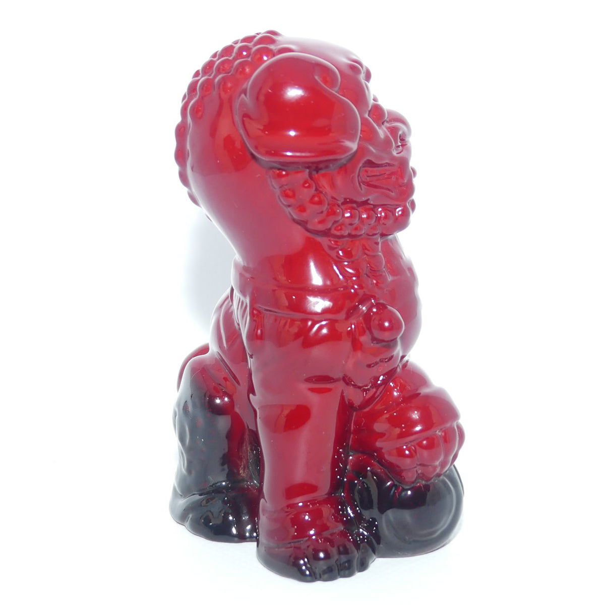 #2957 Royal Doulton Flambe Dog of Fo | RDICC exclusive | Rich Red | #1