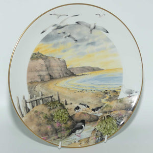 Royal Worcester for Franklin Porcelain | Peter Barnett | Months series | plate #2 | February on the Coast