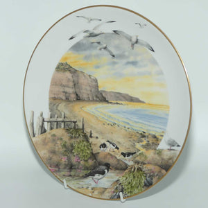 Royal Worcester for Franklin Porcelain | Peter Barnett | Months series | plate #2 | February on the Coast