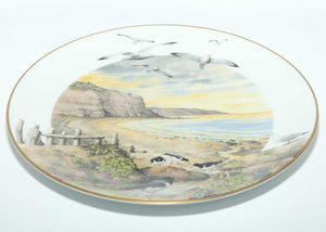 Royal Worcester for Franklin Porcelain | Peter Barnett | Months series | plate #2 | February on the Coast