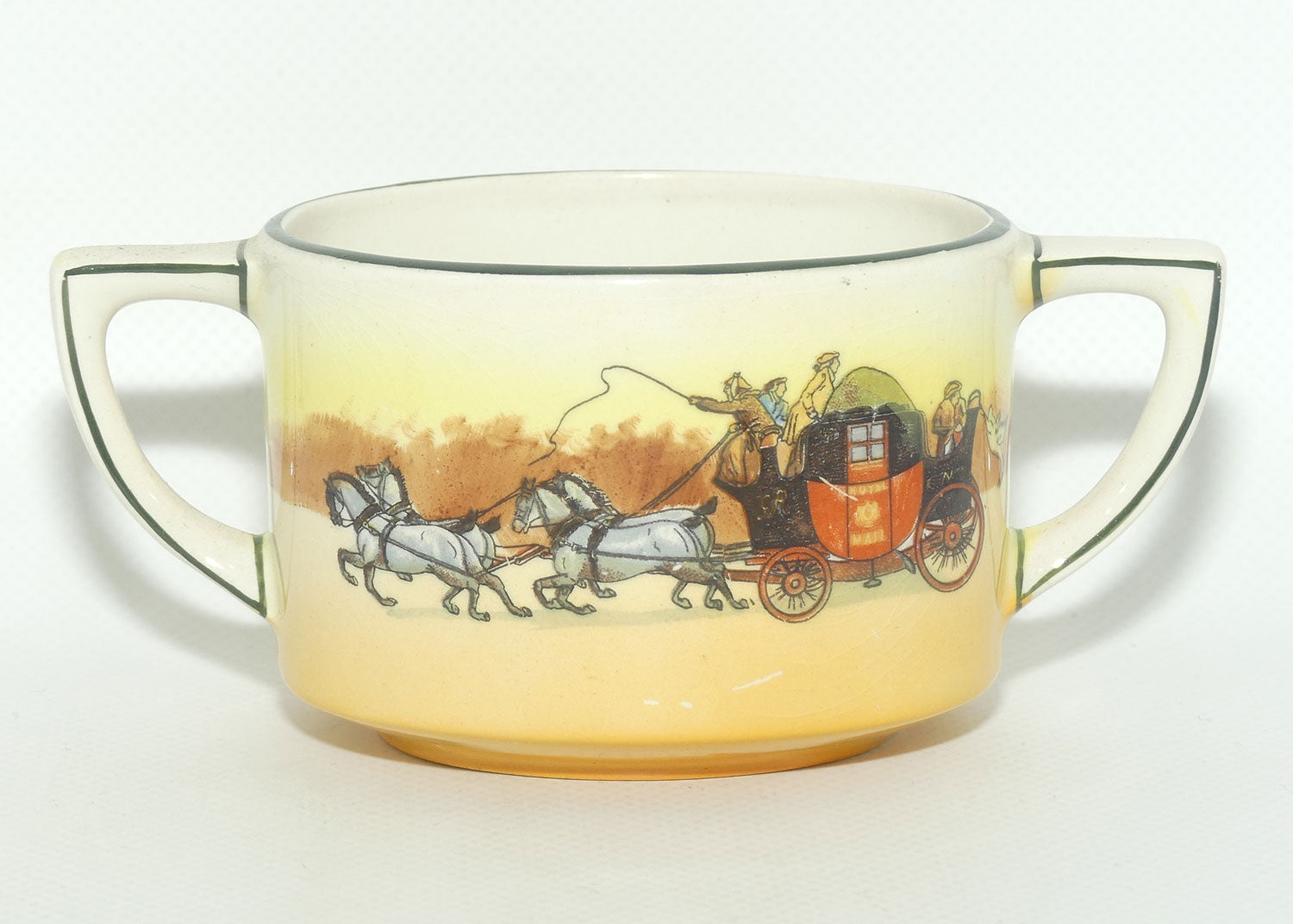 Royal Doulton Coaching Days 2 handle open sugar bowl D2716
