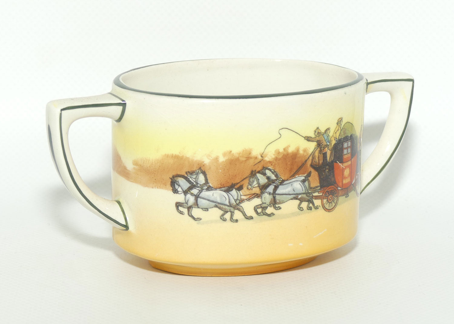 Royal Doulton Coaching Days 2 handle open sugar bowl D2716