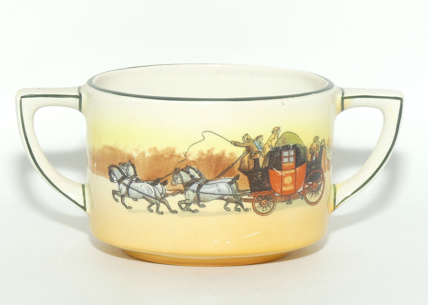 Royal Doulton Coaching Days 2 handle open sugar bowl D2716