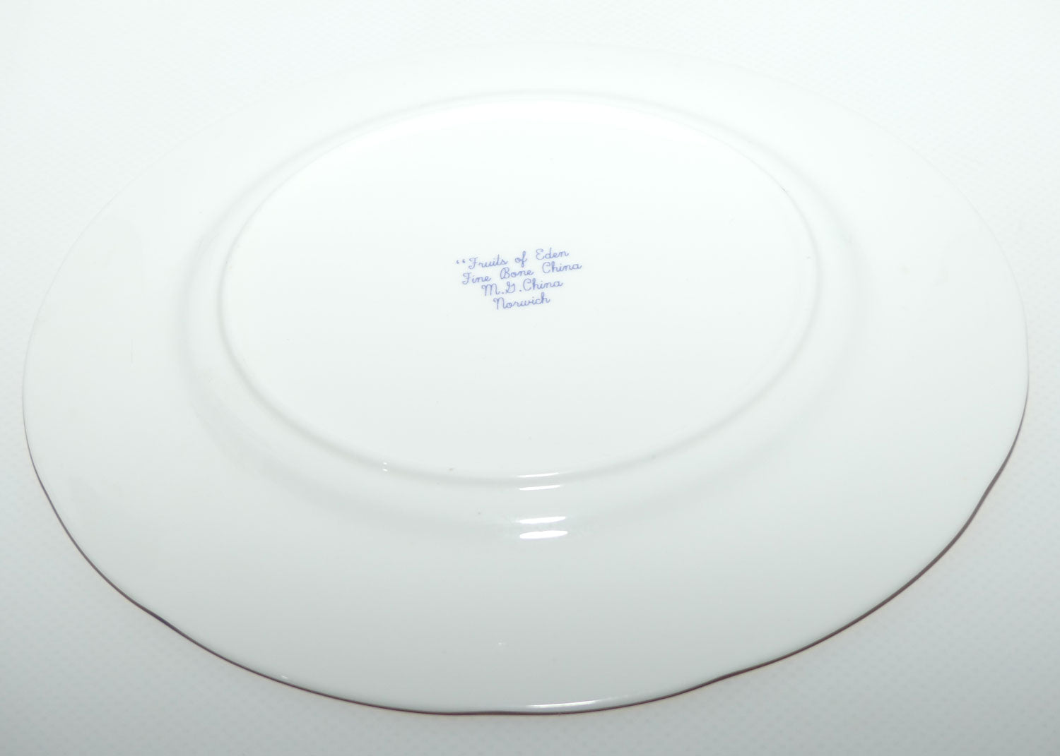 Fruits of Eden Bone China plate #2 | Pear, Apple, Grapes and Strawberries by AJ Heritage