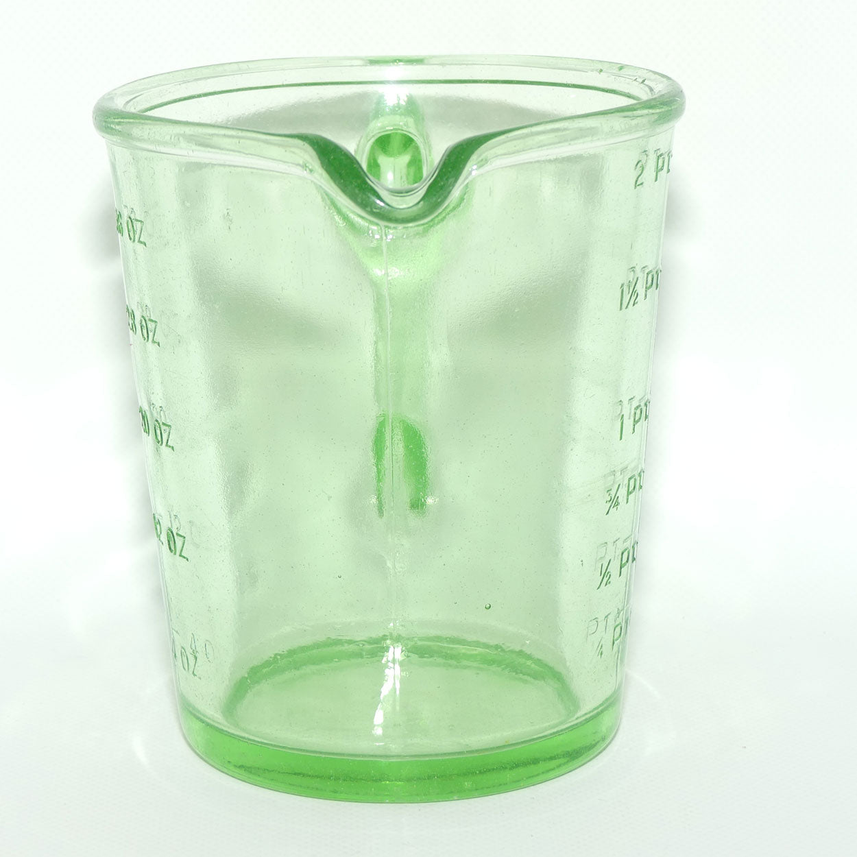 Green Depression Glass 2 Pint 40 OZ 5 Cups measuring jug | #2