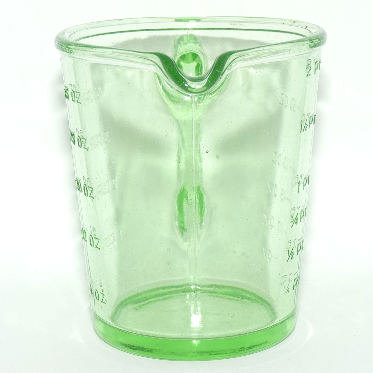 Green Depression Glass 2 Pint 40 OZ 5 Cups measuring jug | #3