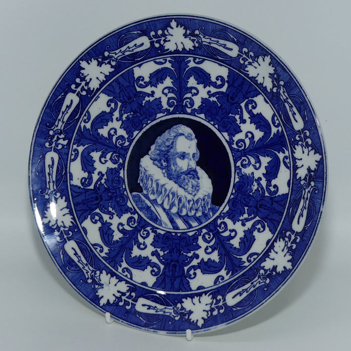 Royal Doulton Tudor Characters Flow Blue plate #2 | Tudor Man