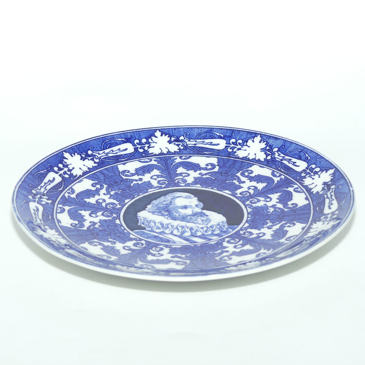 Royal Doulton Tudor Characters Flow Blue plate #2 | Tudor Man
