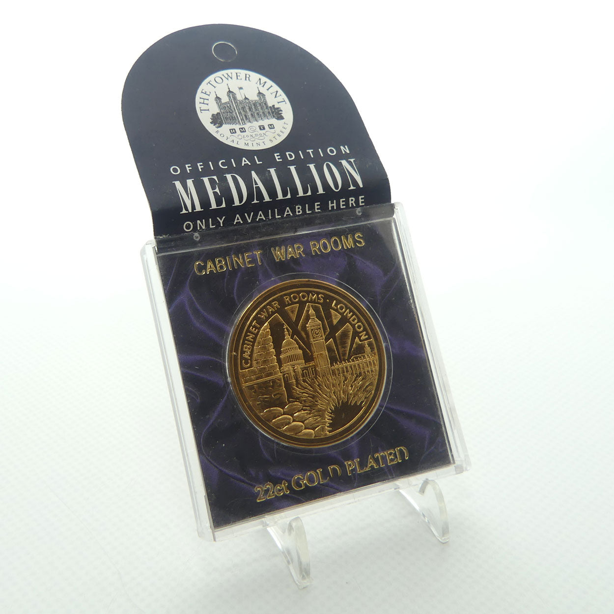 2 World War Two theme medallions | Duxford Airfield and Cabinet War Rooms | Churchill