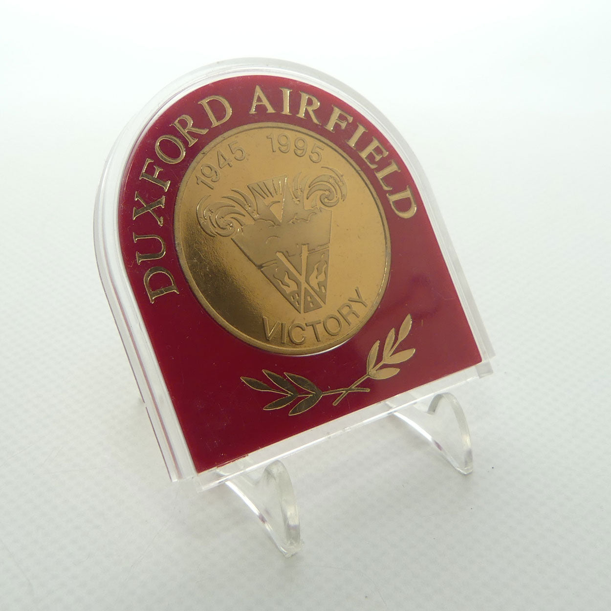 2 World War Two theme medallions | Duxford Airfield and Cabinet War Rooms | Churchill